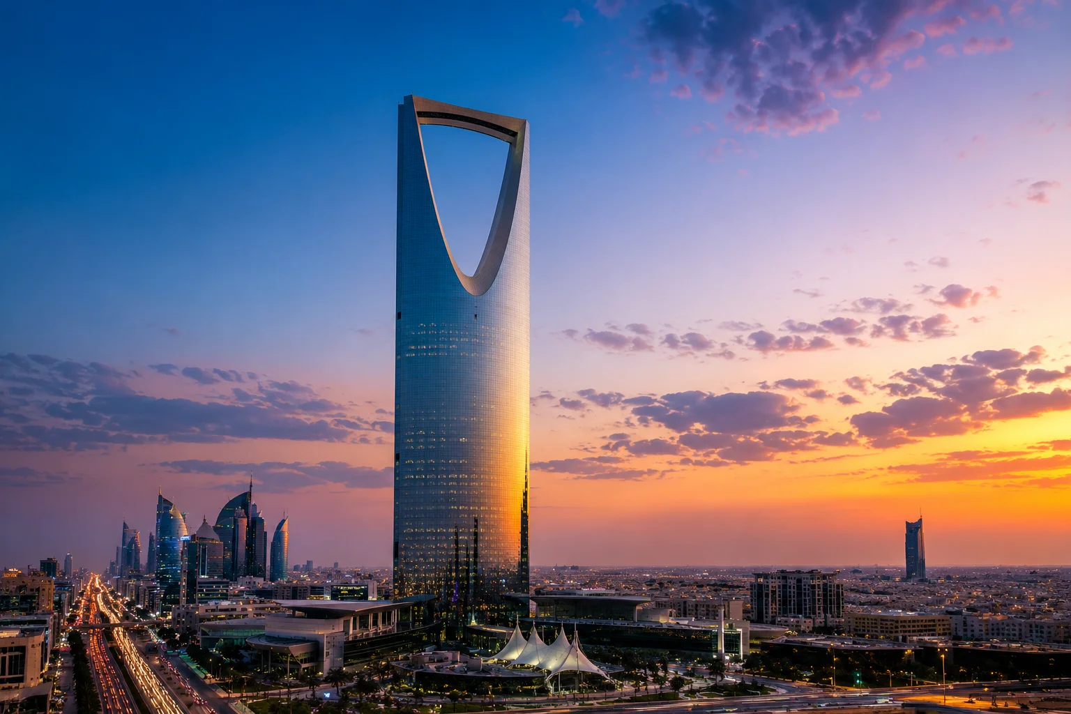 أفق مدينة الرياض - برج المملكة